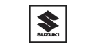 A black and white Suzuki logo on a white background.